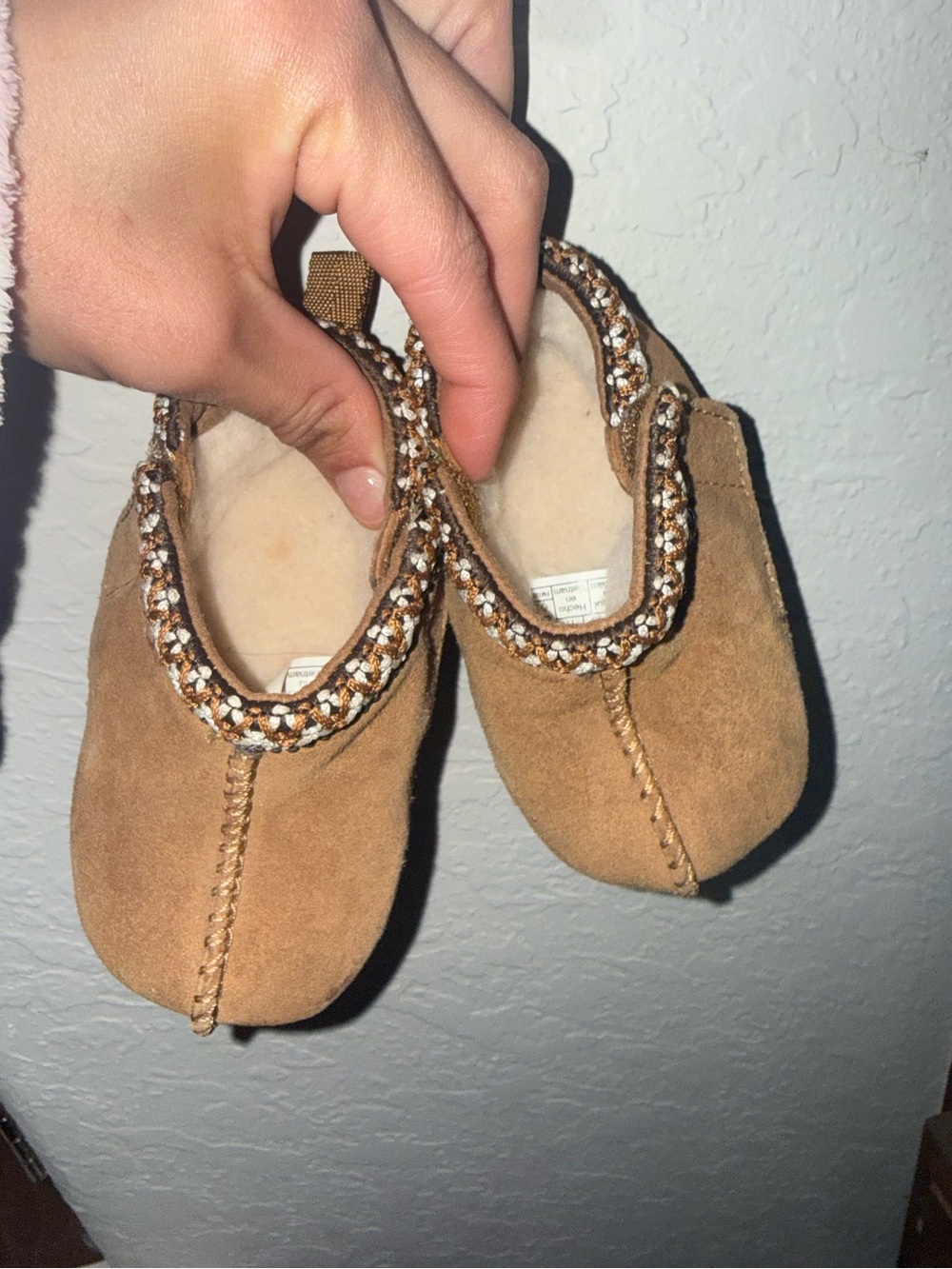 UGG Kids Chestnut Suede Moccasin Slip-Ons